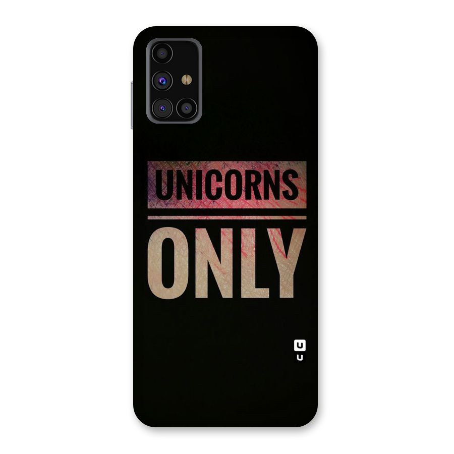 Unicorns Only Back Case for Galaxy M31s