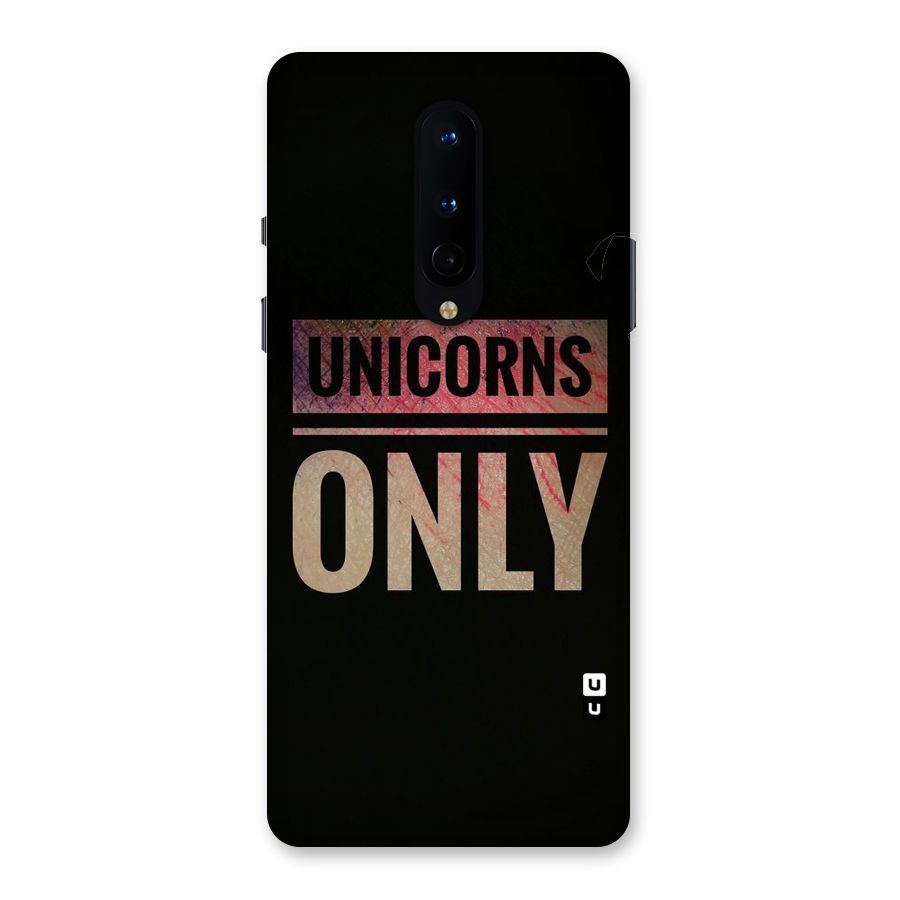 Unicorns Only Back Case for OnePlus 8
