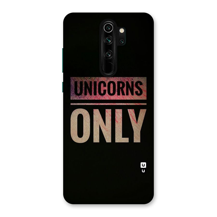 Unicorns Only Back Case for Redmi Note 8 Pro
