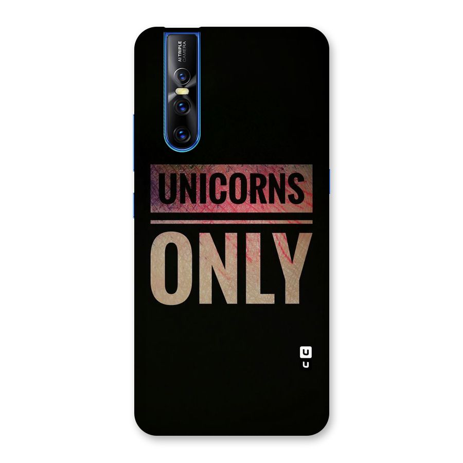 Unicorns Only Back Case for Vivo V15 Pro