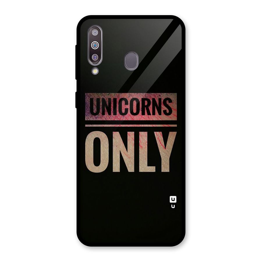 Unicorns Only Glass Back Case for Galaxy M30