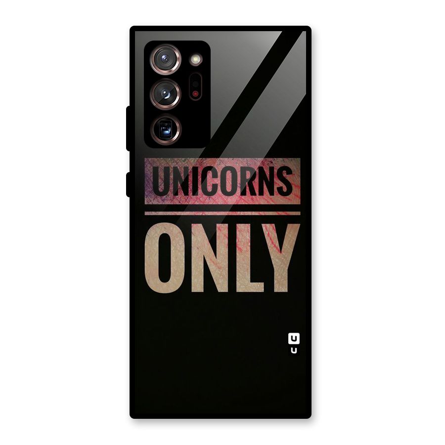 Unicorns Only Glass Back Case for Galaxy Note 20 Ultra 5G