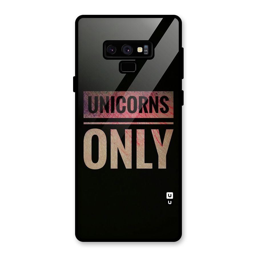 Unicorns Only Glass Back Case for Galaxy Note 9