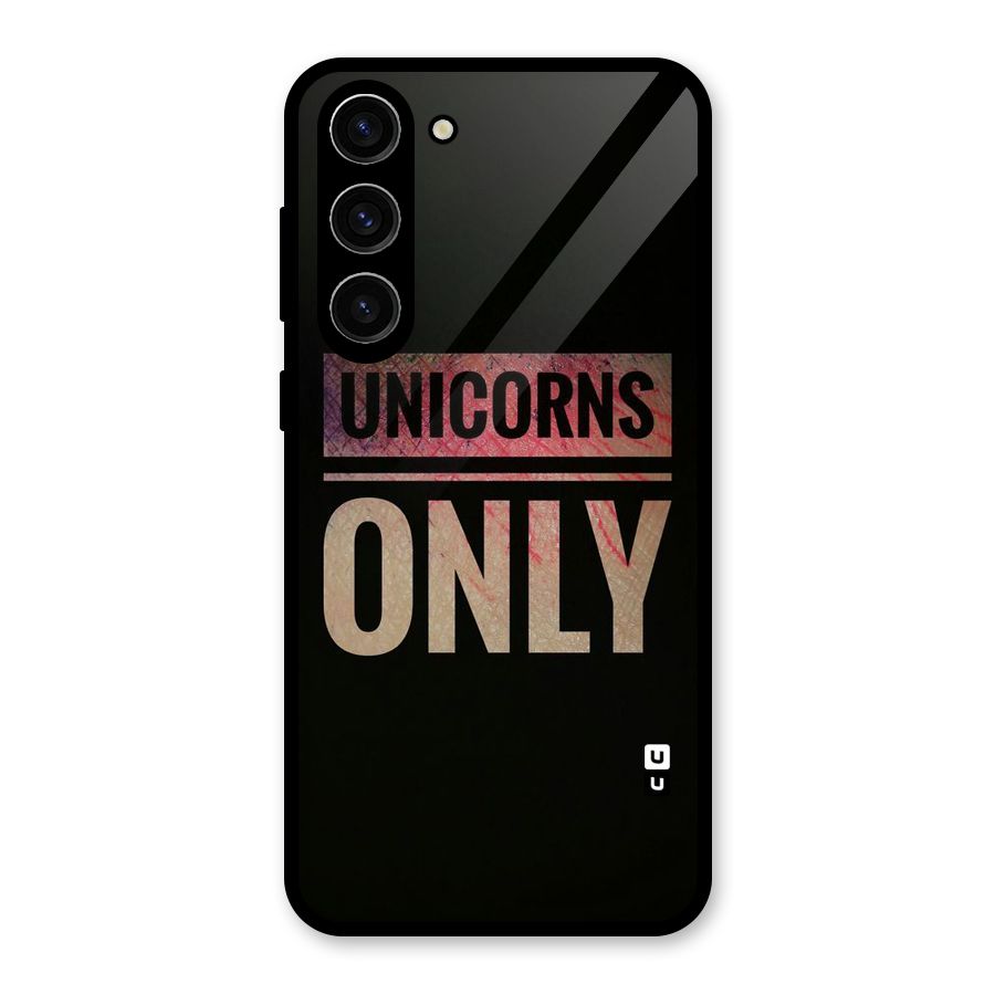 Unicorns Only Glass Back Case for Galaxy S23 Plus