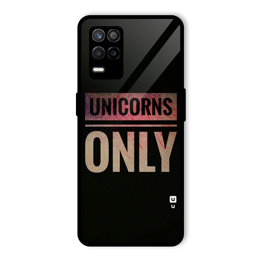 Unicorns Only Glass Back Case for Realme 8 5G