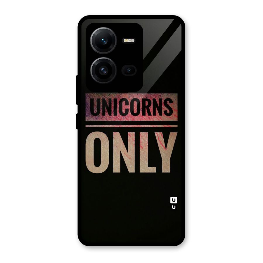 Unicorns Only Glass Back Case for Vivo V25