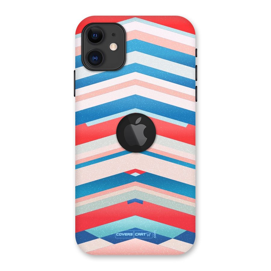 Unique Vibrant Colours Back Case for iPhone 11 Logo Cut