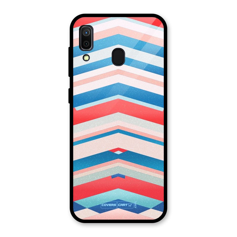 Unique Vibrant Colours Glass Back Case for Galaxy A30