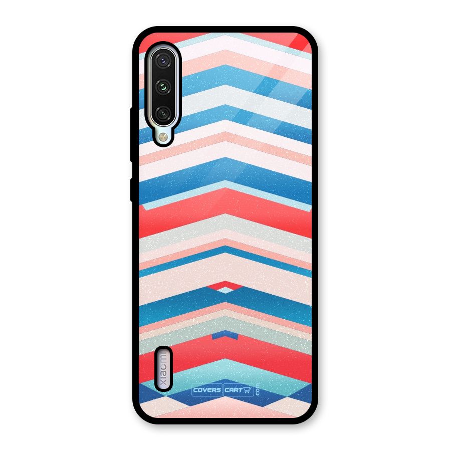 Unique Vibrant Colours Glass Back Case for Mi A3