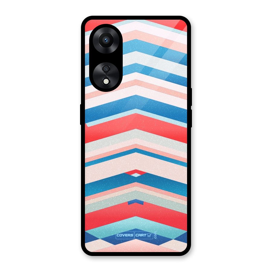 Unique Vibrant Colours Glass Back Case for Oppo A78