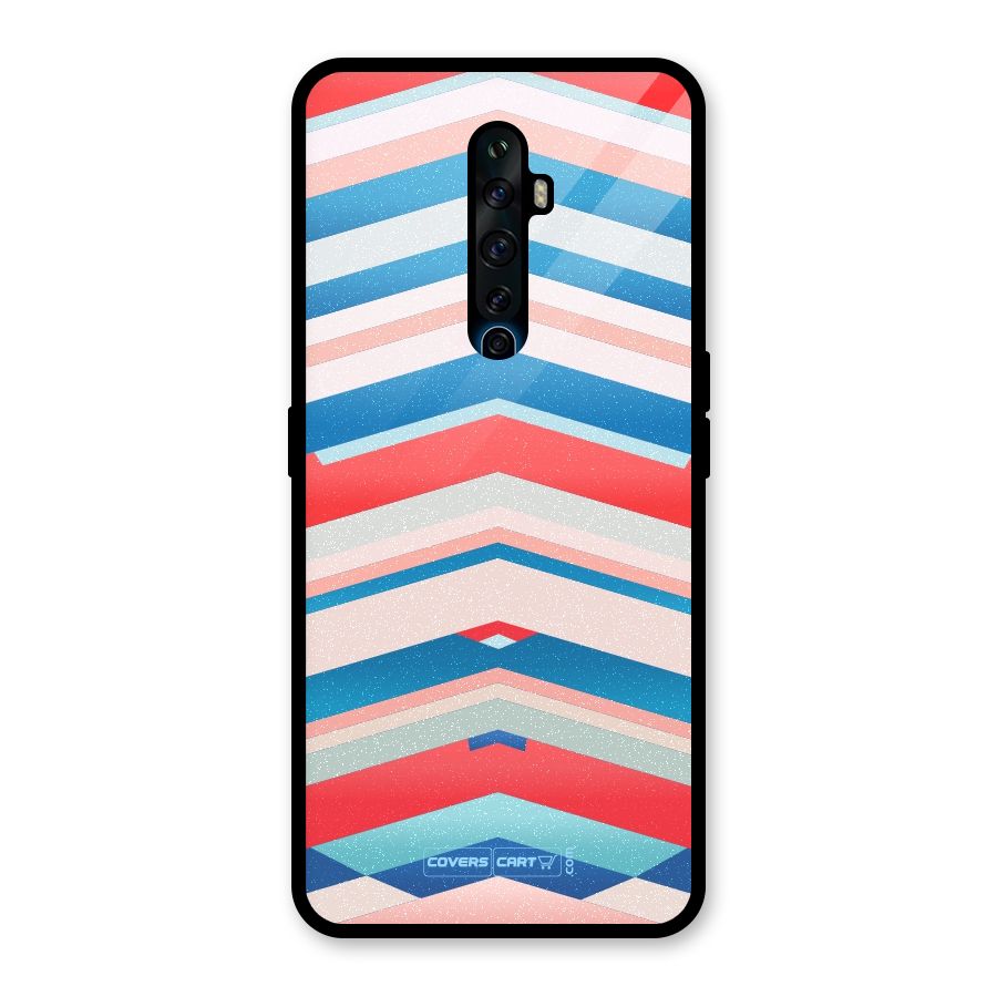 Unique Vibrant Colours Glass Back Case for Oppo Reno2 Z