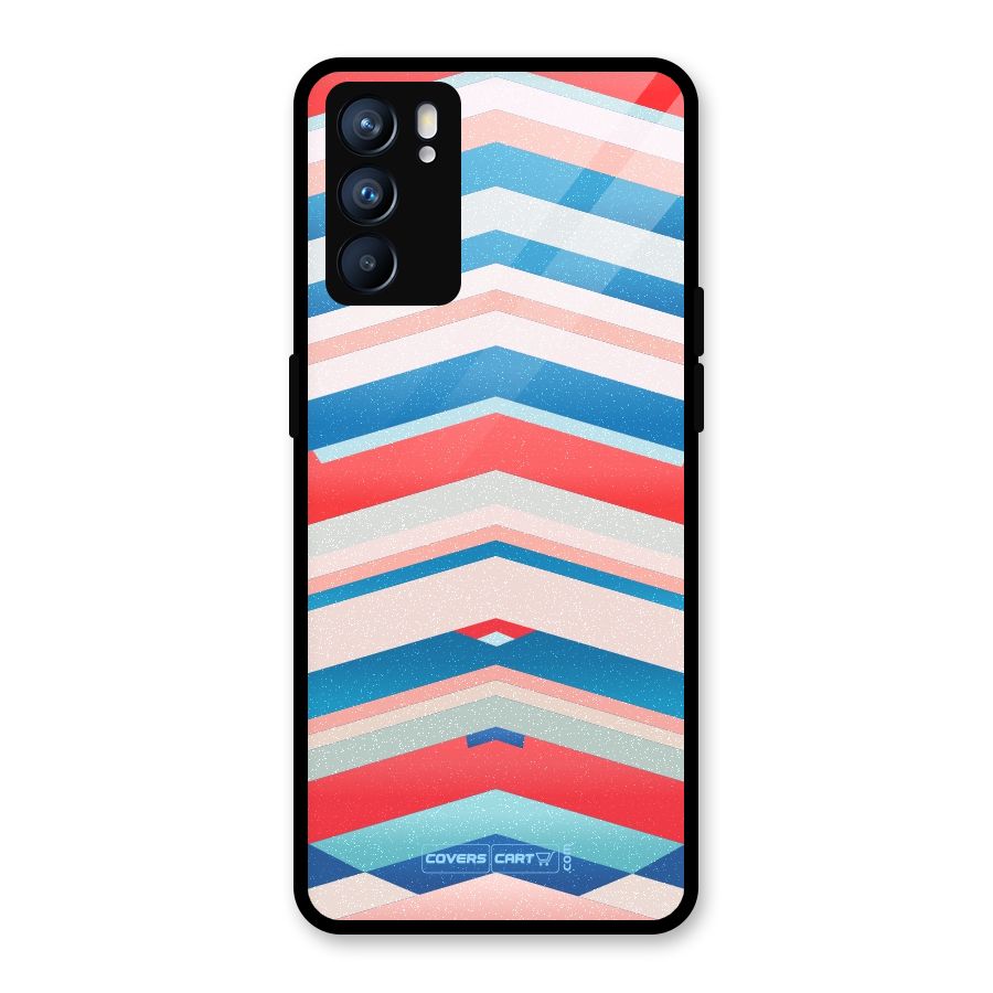 Unique Vibrant Colours Glass Back Case for Oppo Reno6 5G