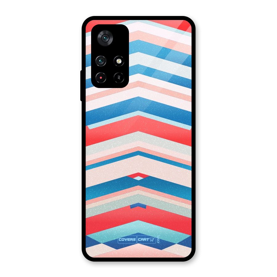 Unique Vibrant Colours Glass Back Case for Poco M4 Pro 5G
