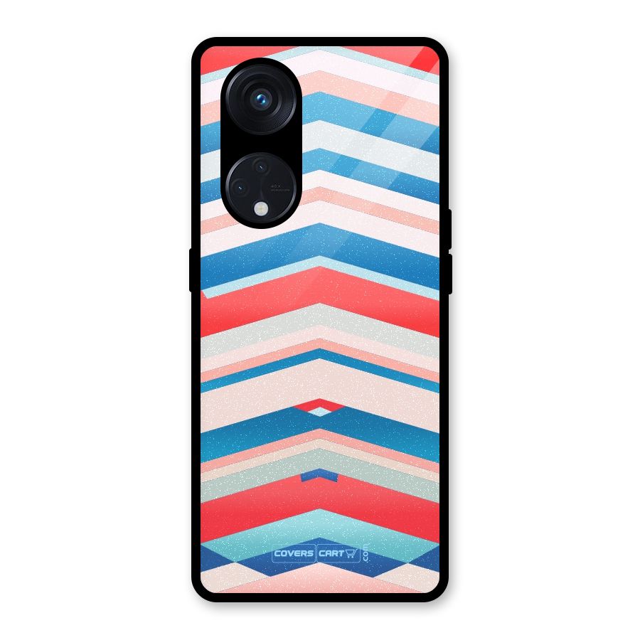 Unique Vibrant Colours Glass Back Case for Reno8 T 5G