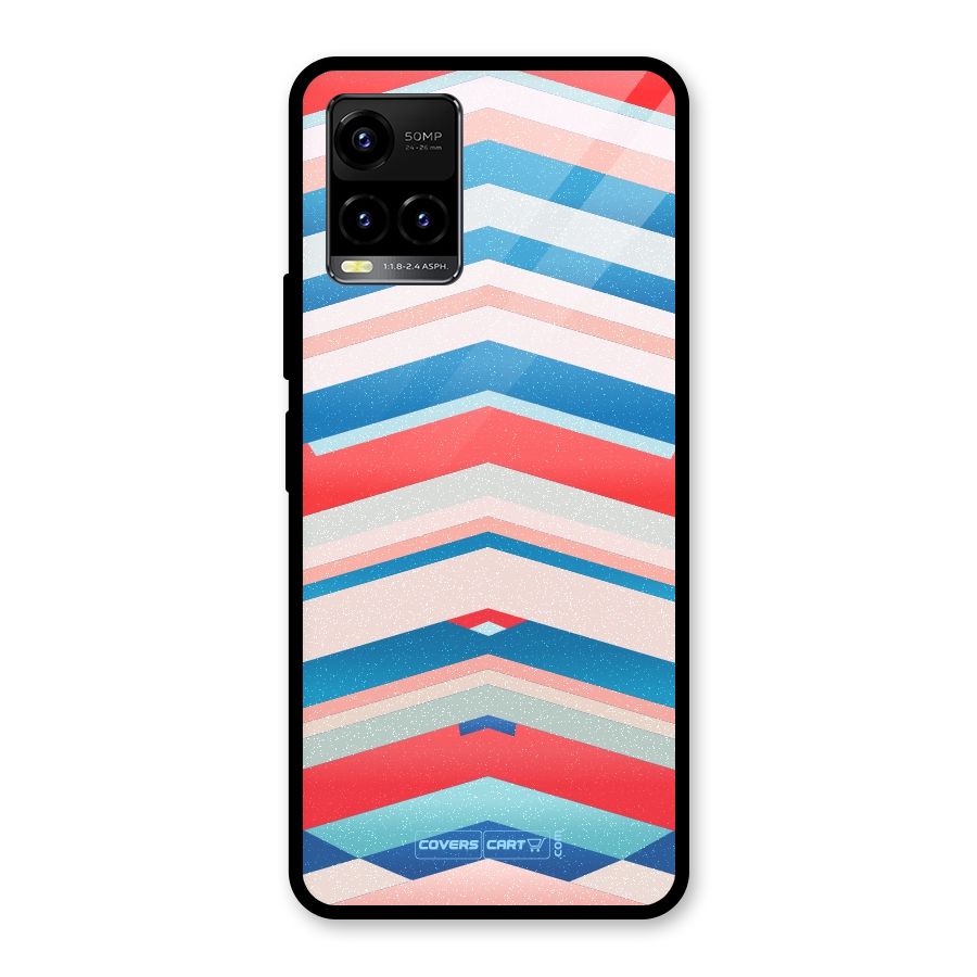 Unique Vibrant Colours Glass Back Case for Vivo Y21A