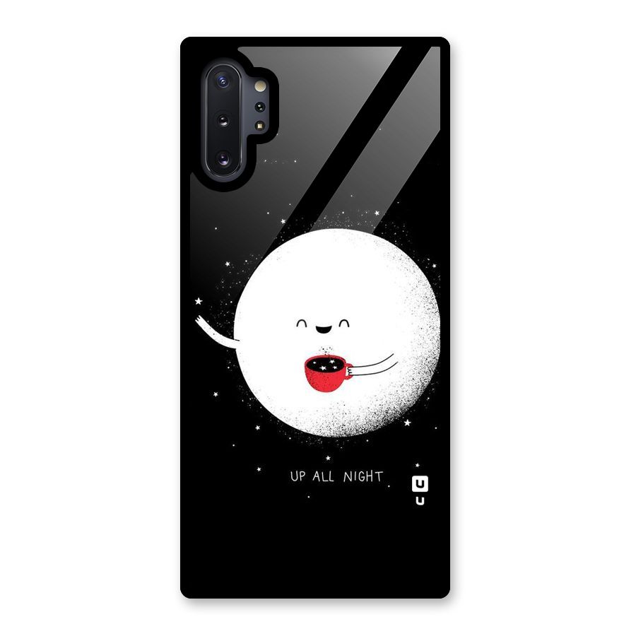 Up All Night Glass Back Case for Galaxy Note 10 Plus