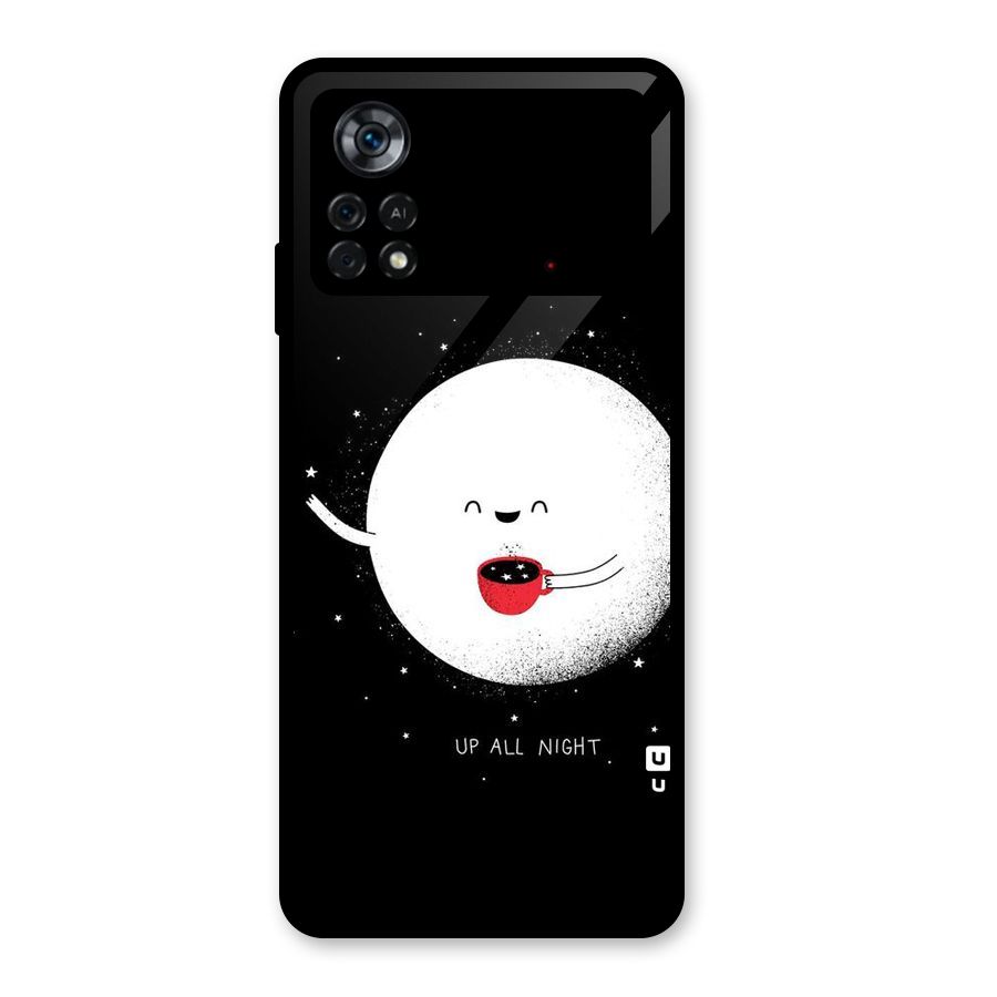 Up All Night Glass Back Case for Poco X4 Pro 5G
