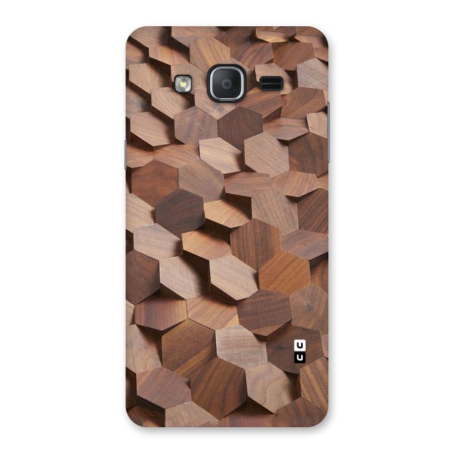 Uplifted Wood Hexagons Back Case for Galaxy On7 2015