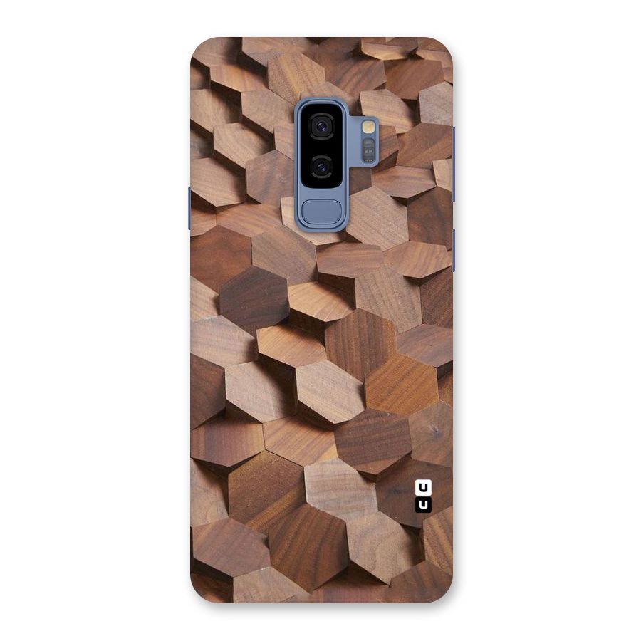 Uplifted Wood Hexagons Back Case for Galaxy S9 Plus