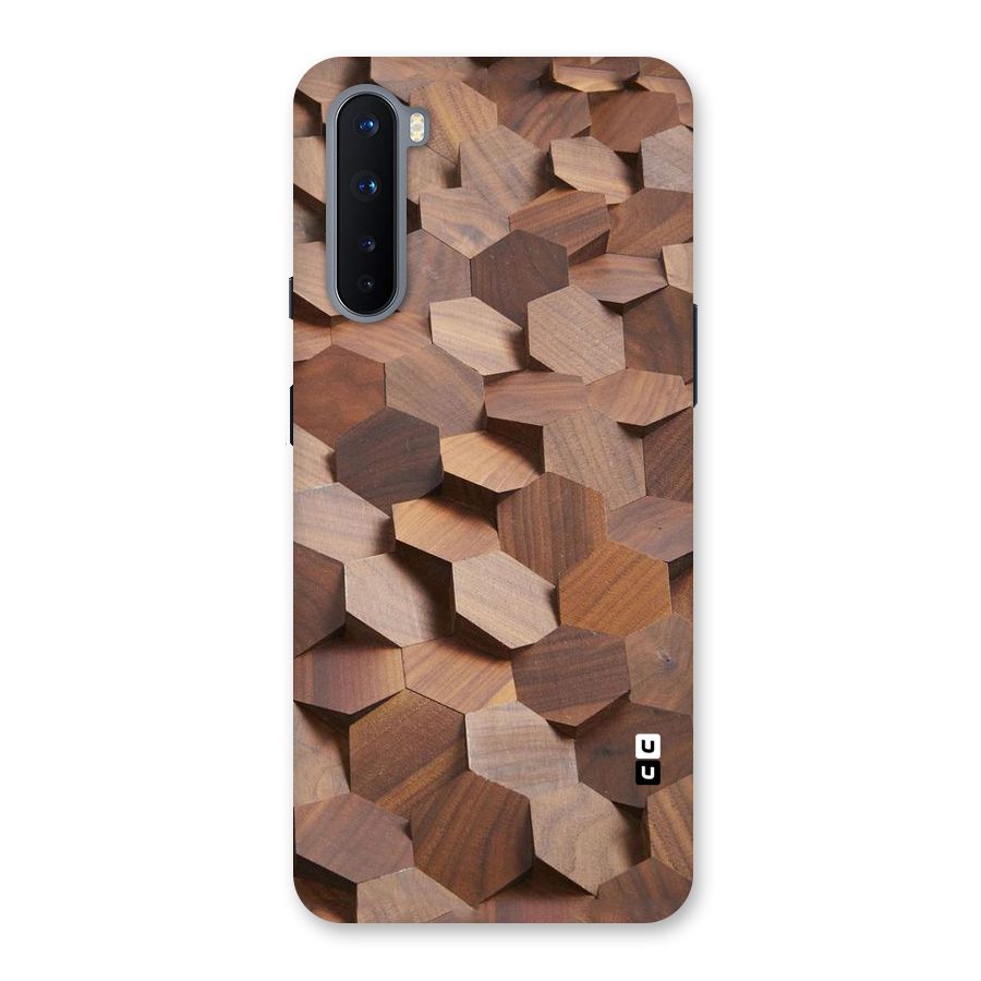 Uplifted Wood Hexagons Back Case for OnePlus Nord