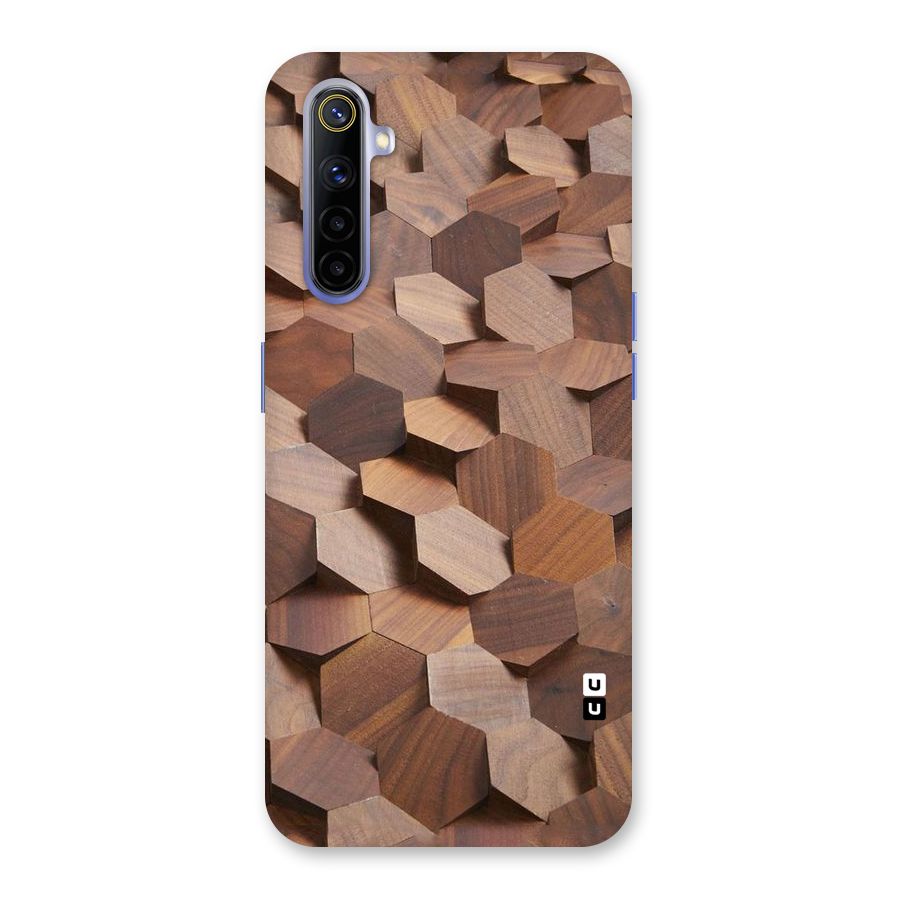 Uplifted Wood Hexagons Back Case for Realme 6i