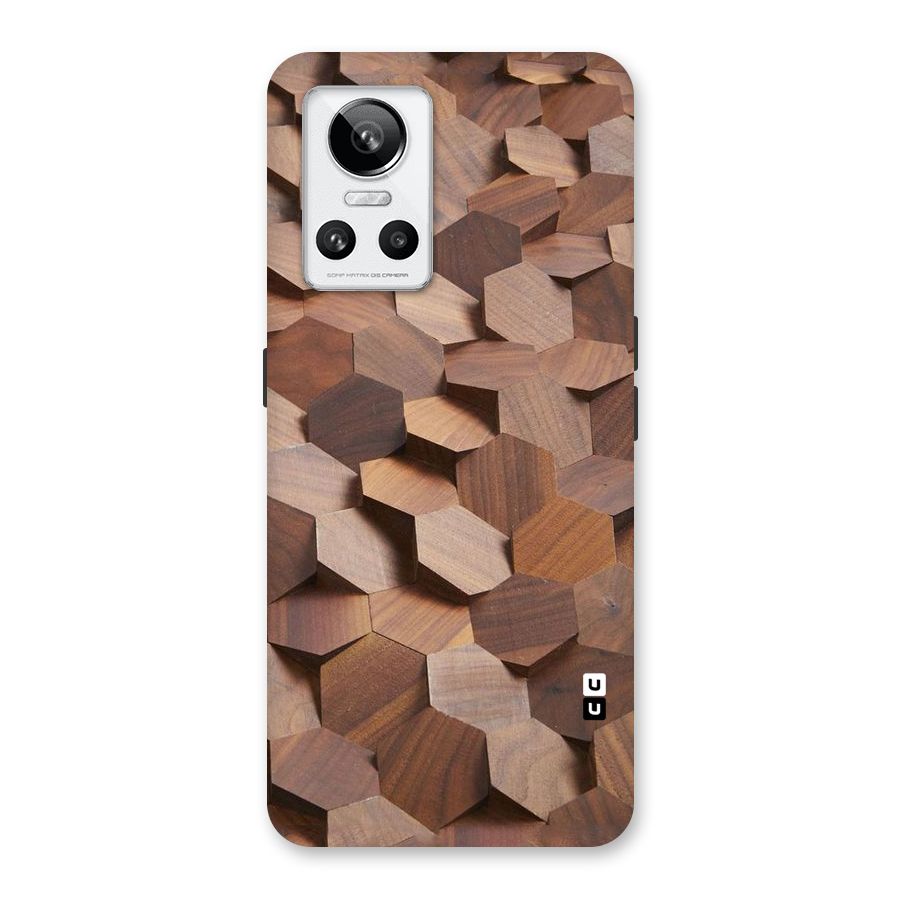 Uplifted Wood Hexagons Back Case for Realme GT Neo 3