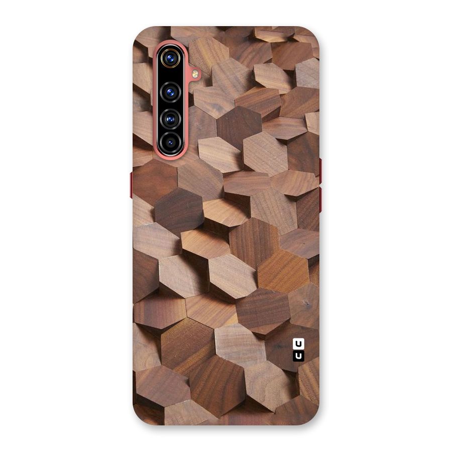 Uplifted Wood Hexagons Back Case for Realme X50 Pro