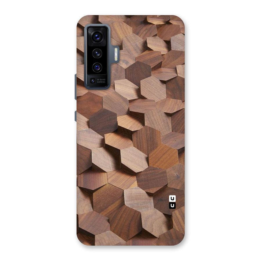 Uplifted Wood Hexagons Back Case for Vivo X50