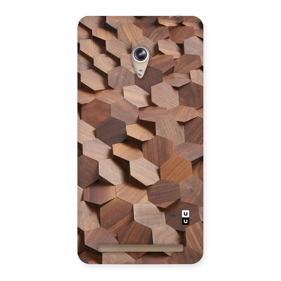 Uplifted Wood Hexagons Back Case for Zenfone 6