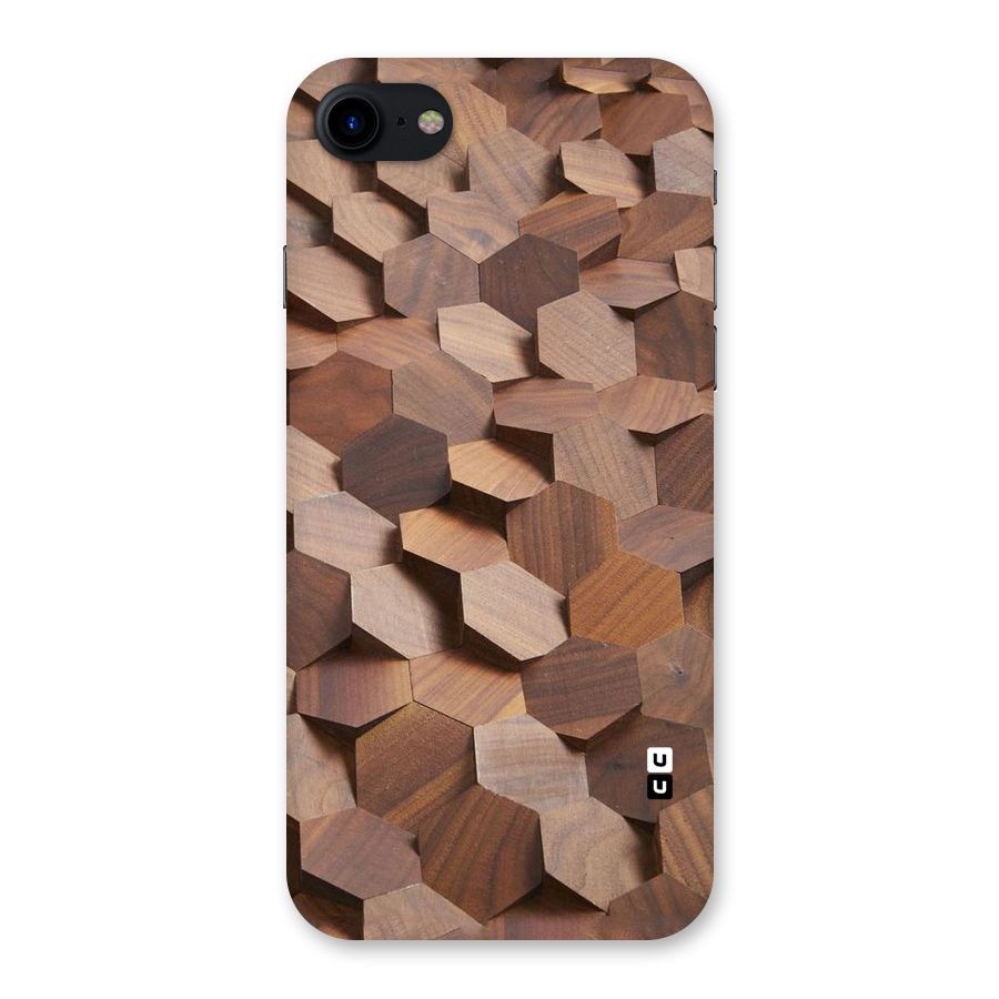 Uplifted Wood Hexagons Back Case for iPhone SE 2020