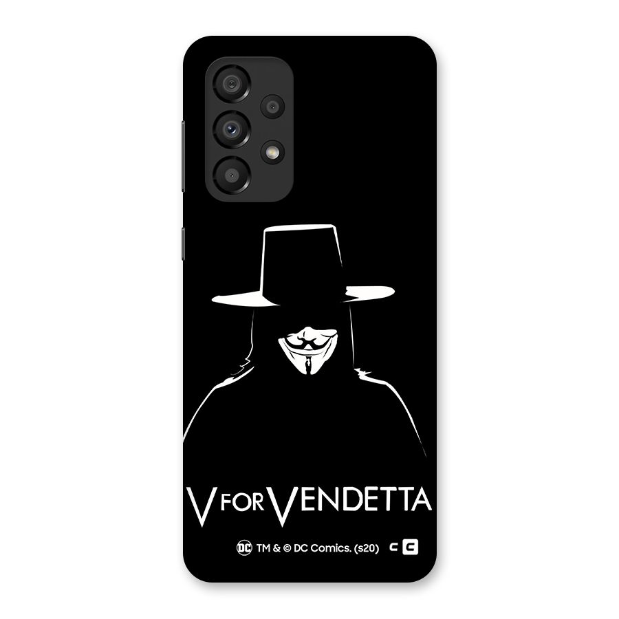 V for Vendetta Minimal Back Case for Galaxy A33 5G
