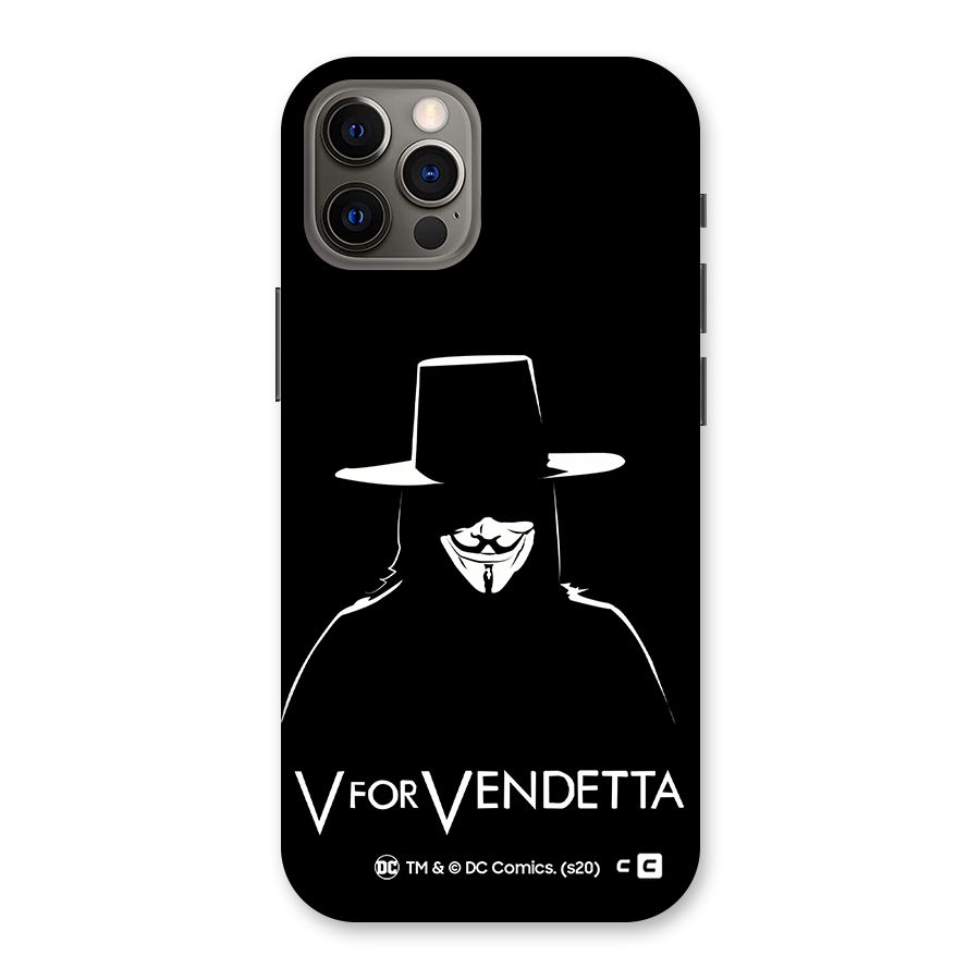 V for Vendetta Minimal Back Case for iPhone 12 Pro