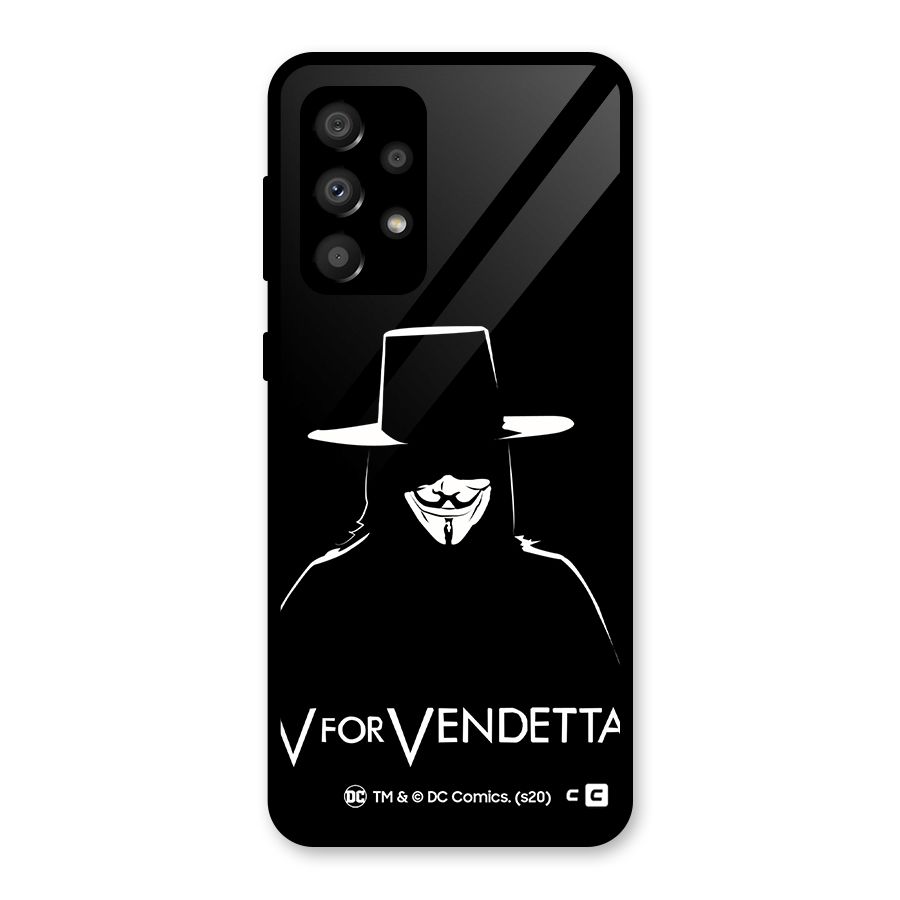 V for Vendetta Minimal Glass Back Case for Galaxy A32