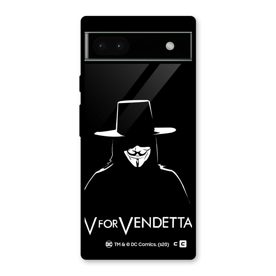 V for Vendetta Minimal Glass Back Case for Google Pixel 6a