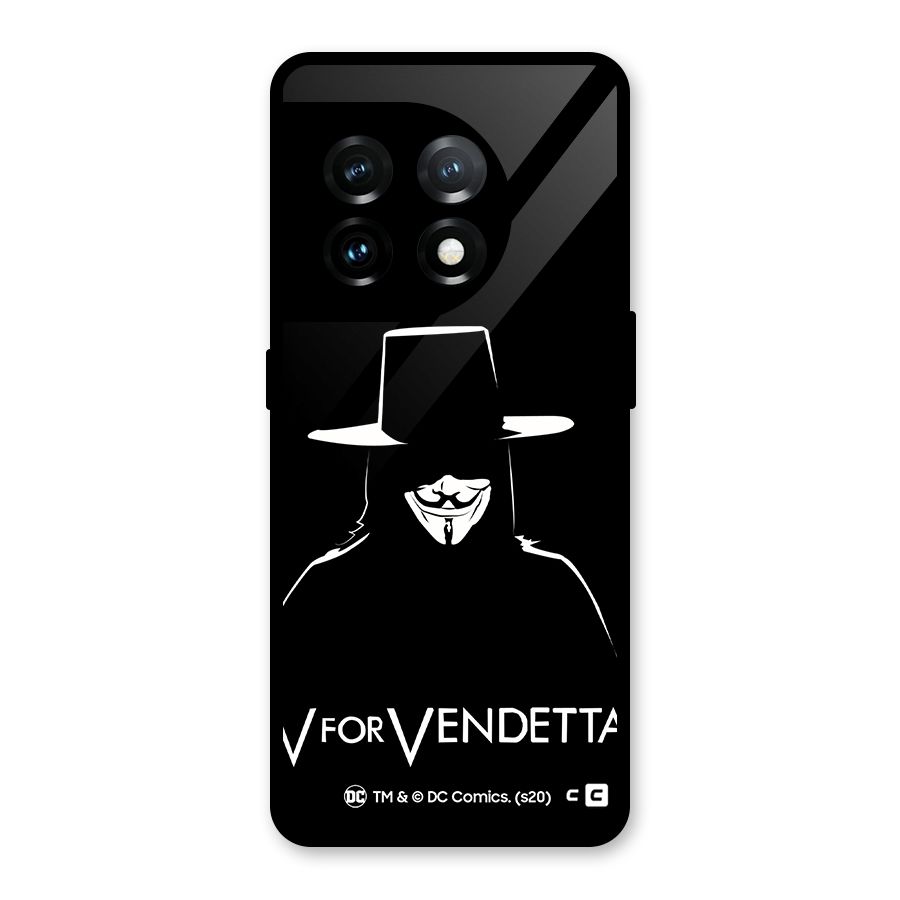 V for Vendetta Minimal Glass Back Case for OnePlus 11