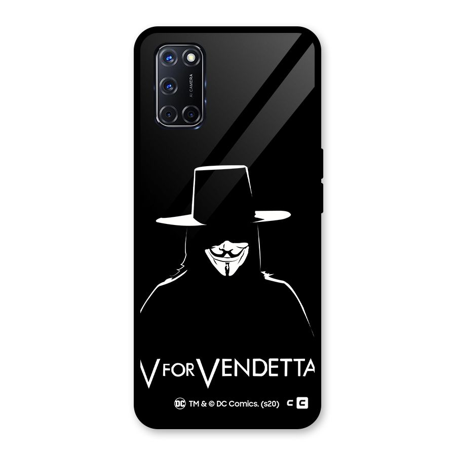V for Vendetta Minimal Glass Back Case for Oppo A52