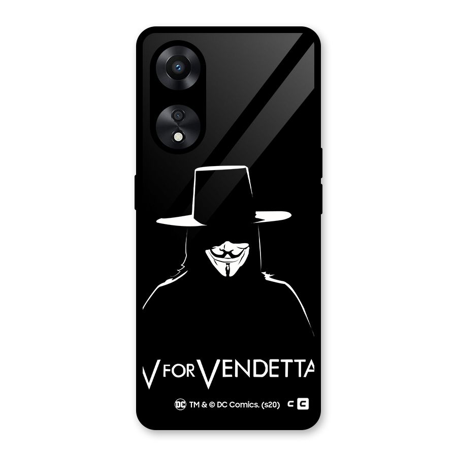 V for Vendetta Minimal Glass Back Case for Oppo A78