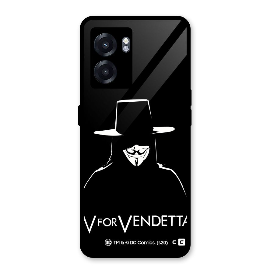 V for Vendetta Minimal Glass Back Case for Realme Narzo 50 5G