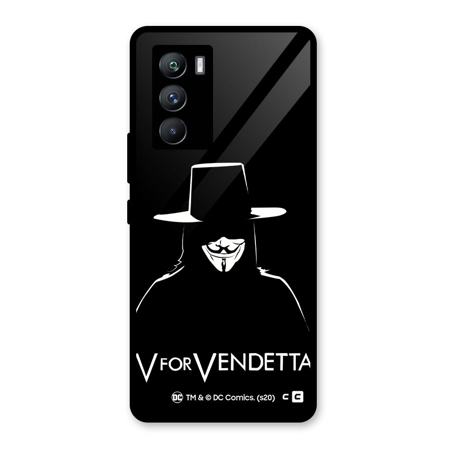 V for Vendetta Minimal Glass Back Case for Vivo iQOO 9 SE