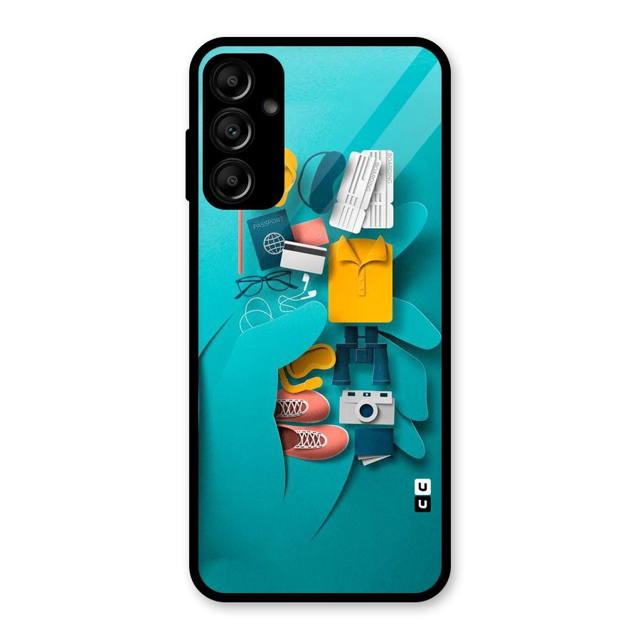 Vacay Vibes Glass Back Case for Galaxy A14 5G