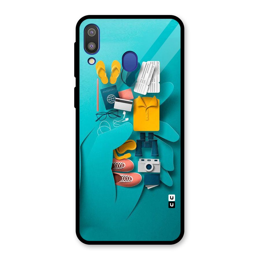 Vacay Vibes Glass Back Case for Galaxy M20