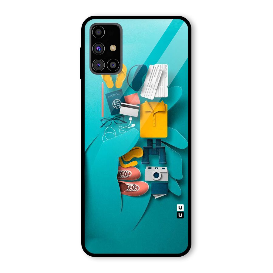 Vacay Vibes Glass Back Case for Galaxy M31s