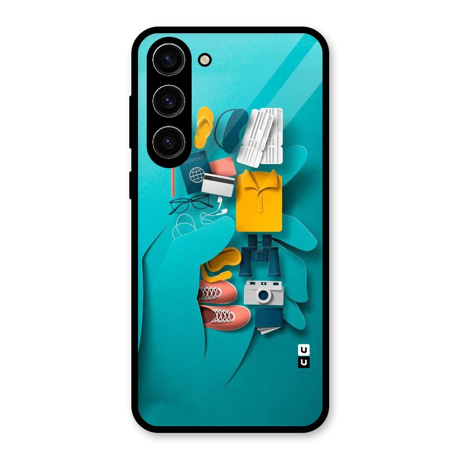 Vacay Vibes Glass Back Case for Galaxy S23 Plus