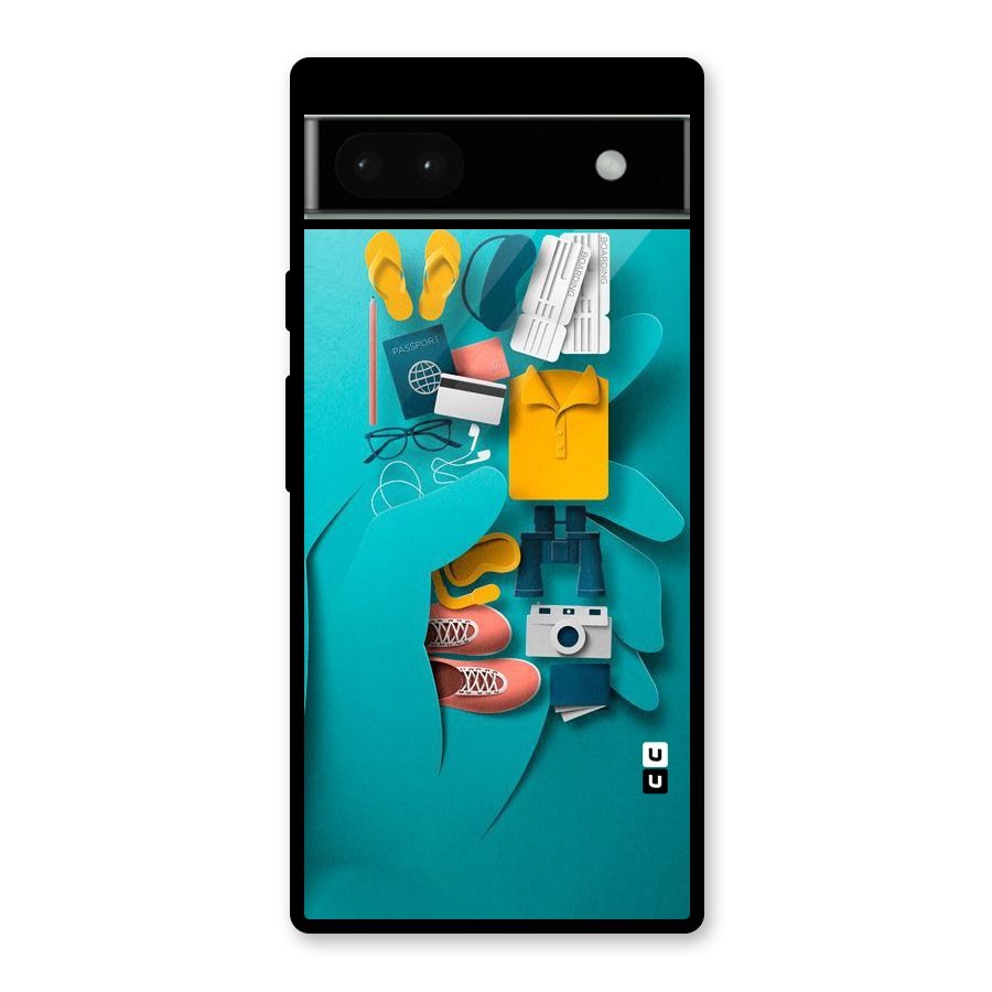 Vacay Vibes Glass Back Case for Google Pixel 6a