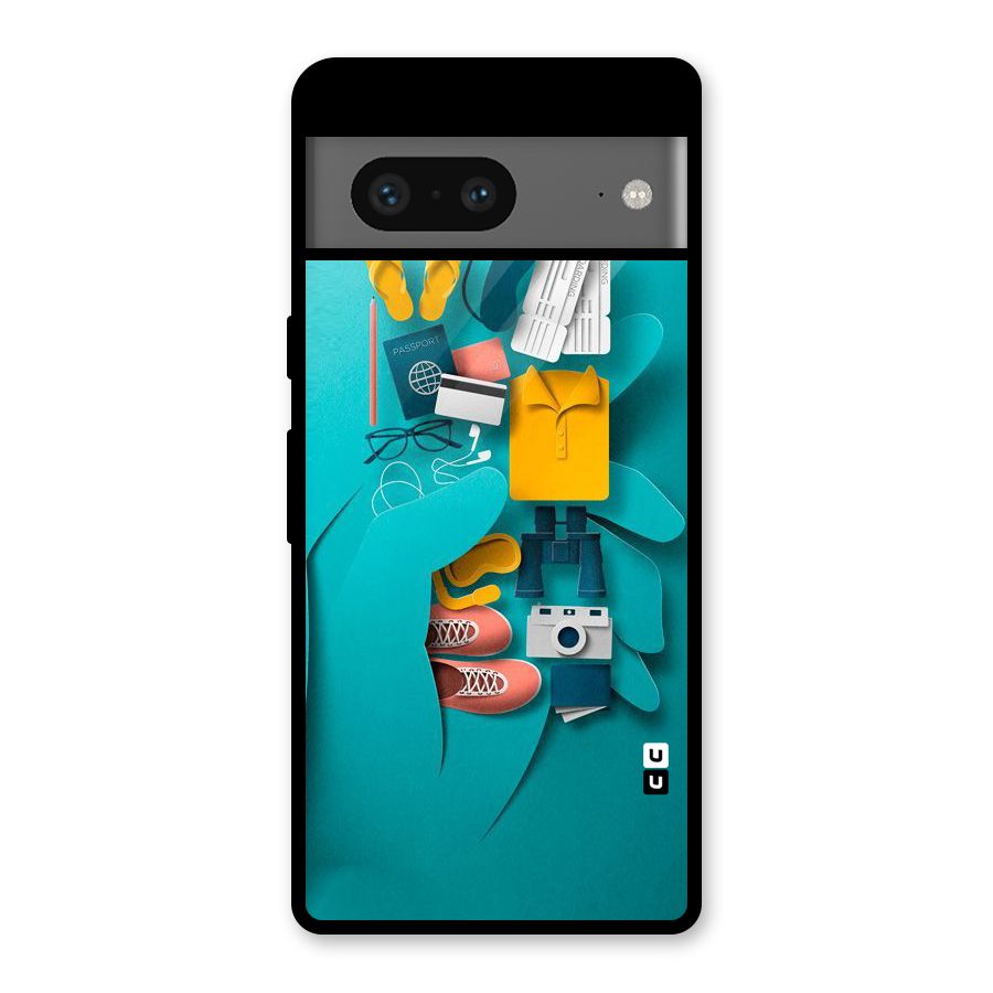 Vacay Vibes Glass Back Case for Google Pixel 7