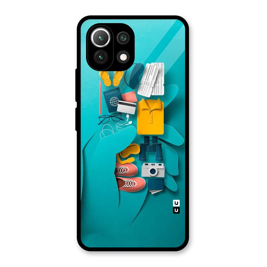 Vacay Vibes Glass Back Case for Mi 11 Lite NE 5G