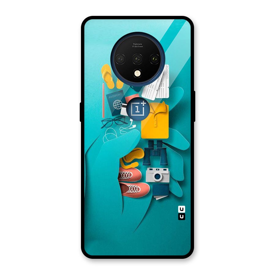 Vacay Vibes Glass Back Case for OnePlus 7T