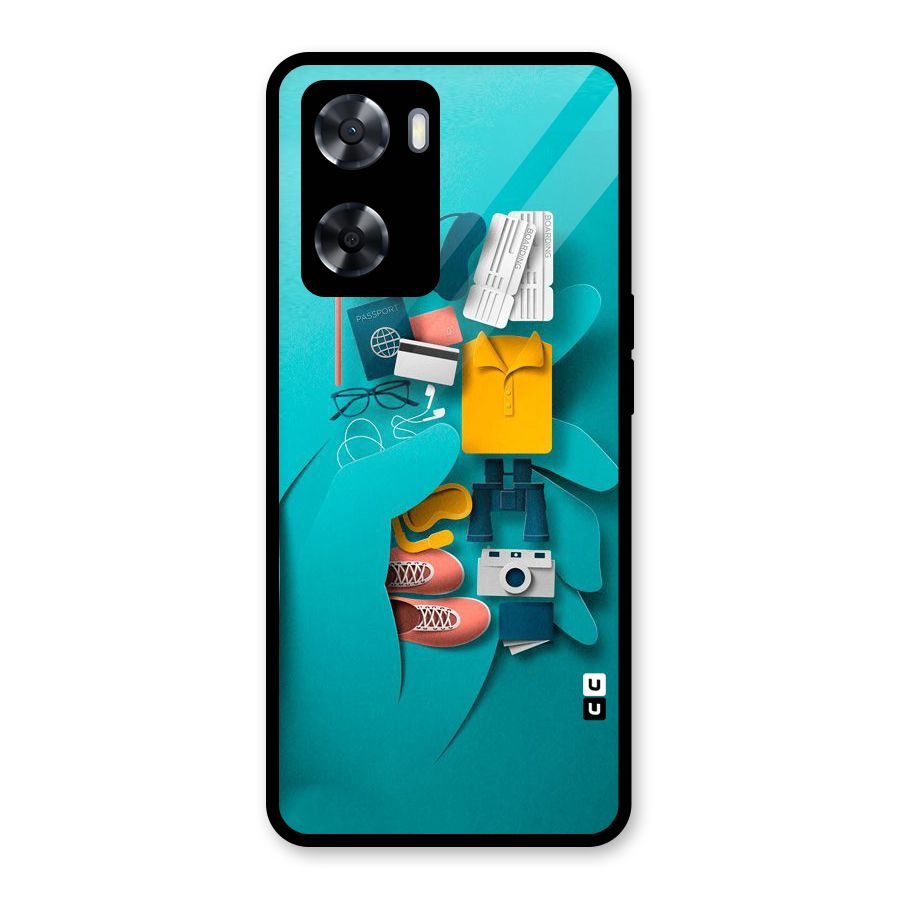 Vacay Vibes Glass Back Case for Oppo A57 2022