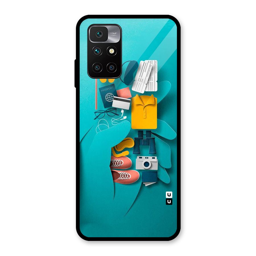Vacay Vibes Glass Back Case for Redmi 10 Prime
