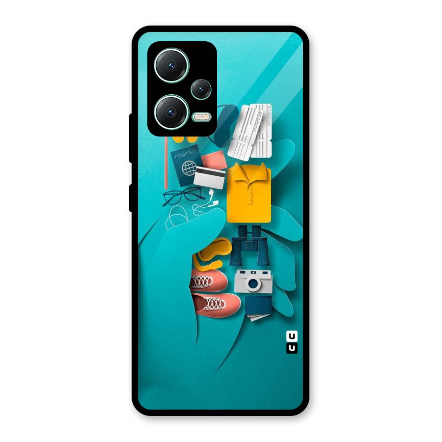 Vacay Vibes Glass Back Case for Redmi Note 12 5G